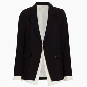 Favorite Daughter Black and Cream Kelly Blazer Sz Large